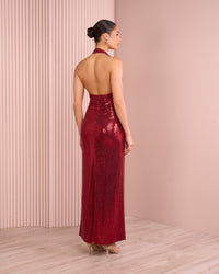 Zaniah Halter Low Back Gown