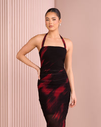 May Halter Neck Maxi Dress