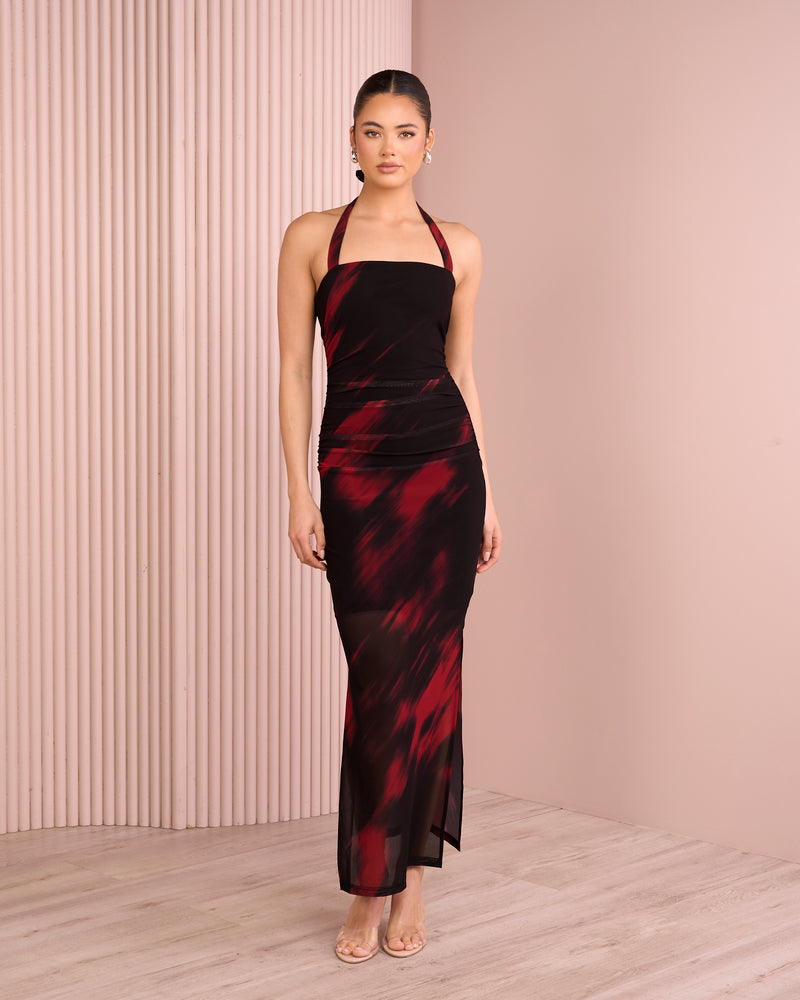 May Halter Neck Maxi Dress