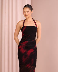 May Halter Neck Maxi Dress