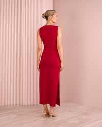 Jance Ruched Maxi Dress