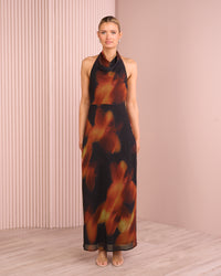 Gloria Halter Maxi Dress