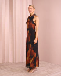 Gloria Halter Maxi Dress