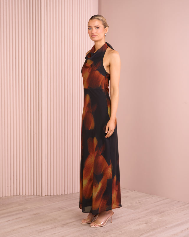 Gloria Halter Maxi Dress