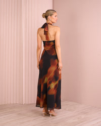 Gloria Halter Maxi Dress