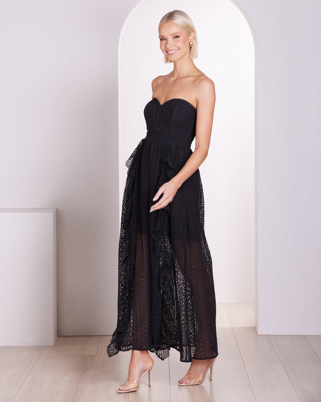 Valencia Strapless Lace Gown