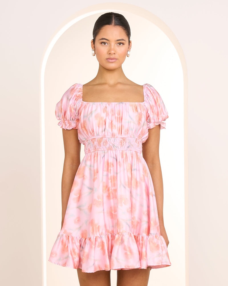 Uma Puff Sleeve Mini Dress