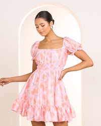 Uma Puff Sleeve Mini Dress