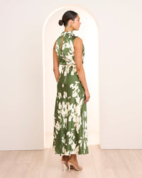 Nissa Satin Midi Dress