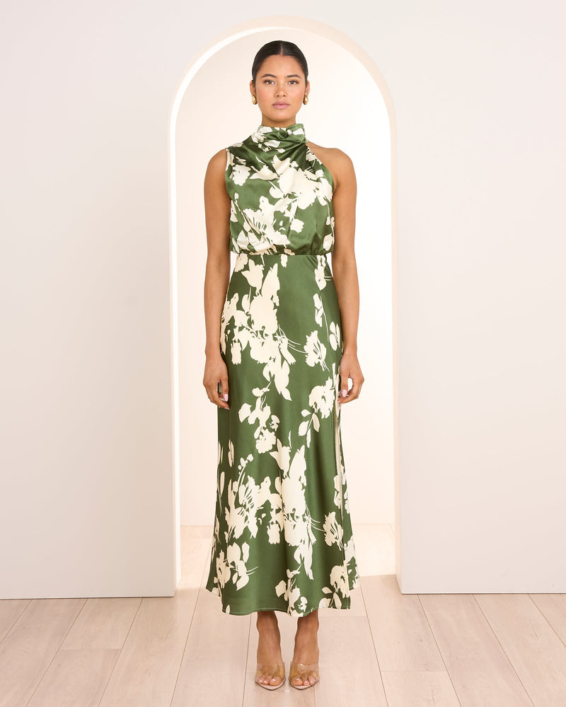 Nissa Satin Midi Dress
