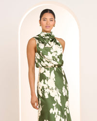 Nissa Satin Midi Dress
