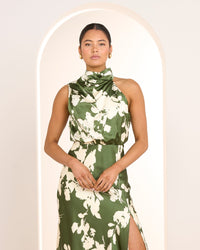 Nissa Satin Midi Dress