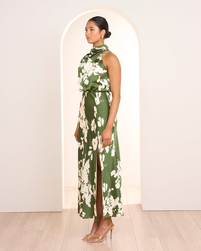 Nissa Satin Midi Dress