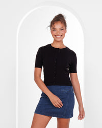 Qahira Short Sleeve Cardigan