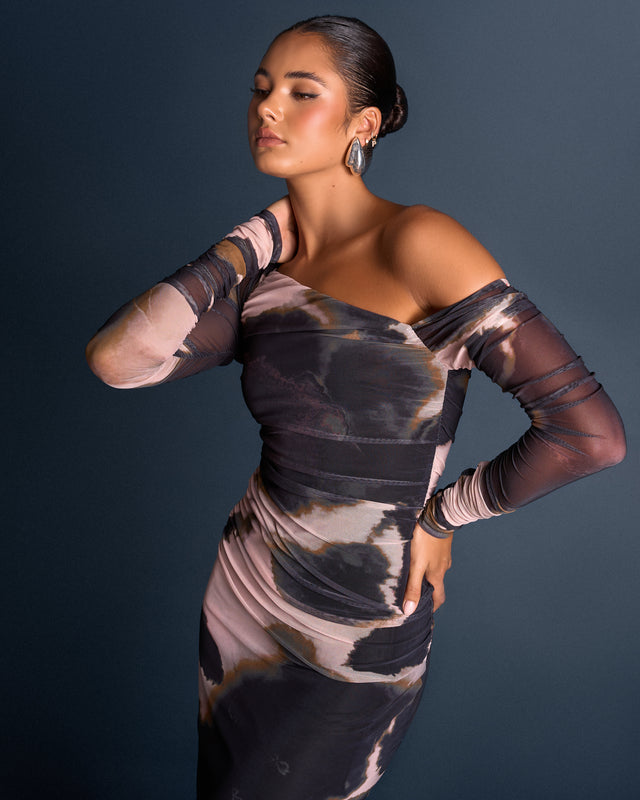 Queeko Off Shoulder Maxi Dress