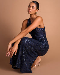 Alley One Shoulder Sequin Gown