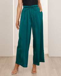 Palermo Wide Leg Satin Pant