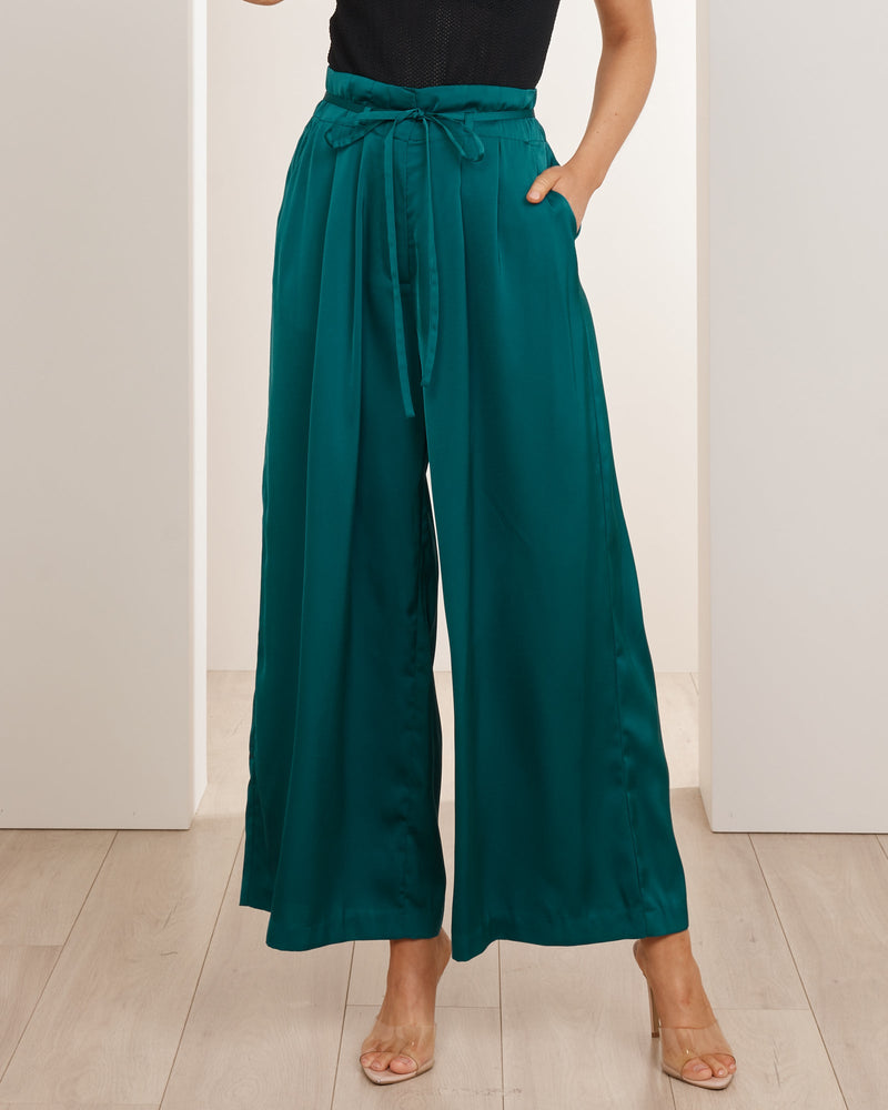 Palermo Wide Leg Satin Pant