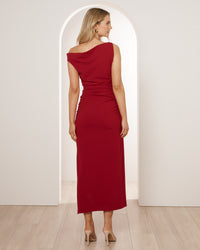 Lillian One Shoulder Midi Dress