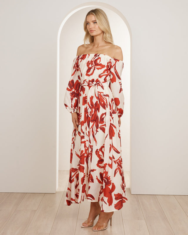 Vala Off Shoulder Maxi Dress