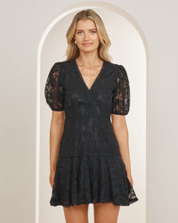 Delilah Puff Sleeve Mini Dress