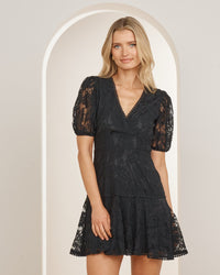 Delilah Puff Sleeve Mini Dress