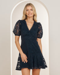 Delilah Puff Sleeve Mini Dress