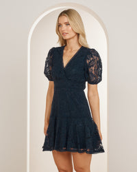 Delilah Puff Sleeve Mini Dress
