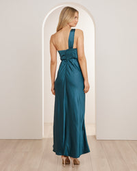 Ada One Shoulder Satin Dress