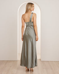 Ada One Shoulder Satin Dress