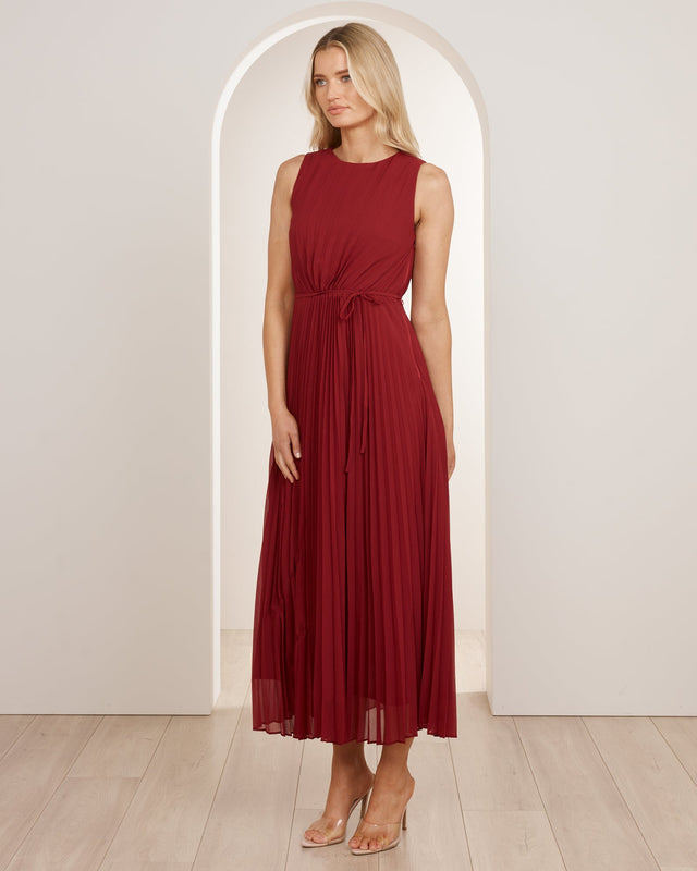 Garcelle Pleated Midi Dress
