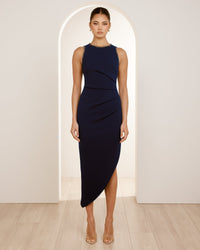Dimitri High Neck Midi Dress