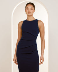 Dimitri High Neck Midi Dress