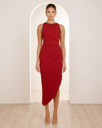 Dimitri High Neck Midi Dress