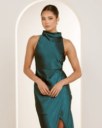 Birdie High Neck Gown