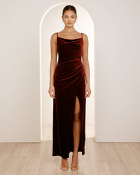 Ria Cowl Neck Maxi Dress
