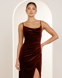 Ria Cowl Neck Maxi Dress