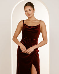 Ria Cowl Neck Maxi Dress