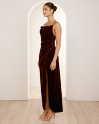 Ria Cowl Neck Maxi Dress