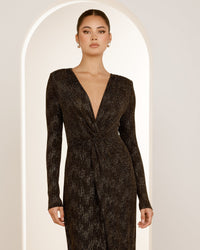 Madalen V-neck Knot Gown