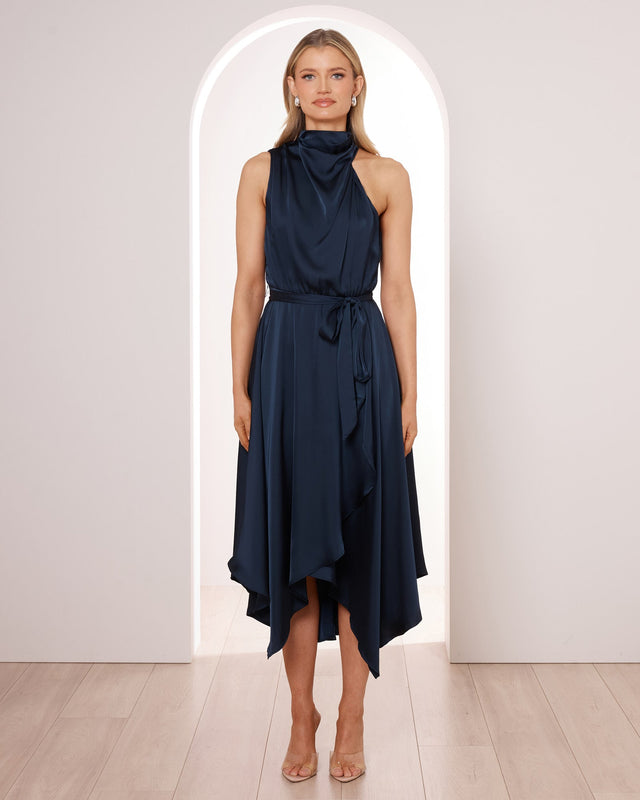 Renata Cowl Neck Midi Dress