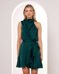 Nadia Cowl Neck Mini Dress