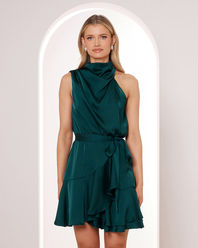 Nadia Cowl Neck Mini Dress