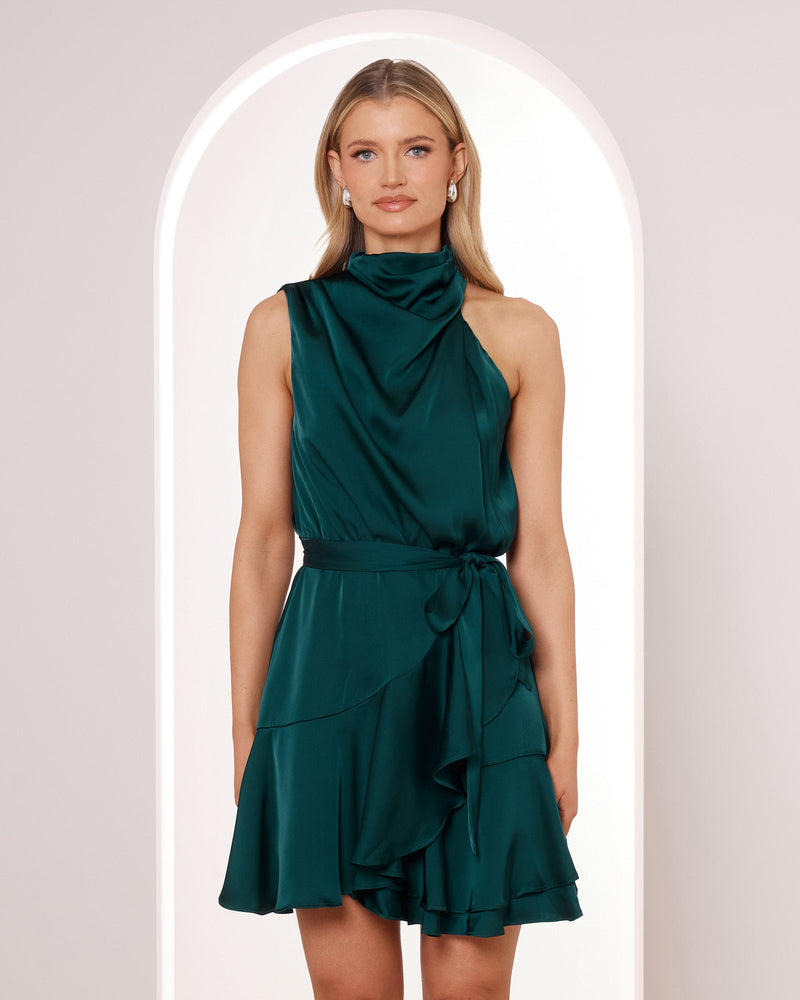 Nadia Cowl Neck Mini Dress