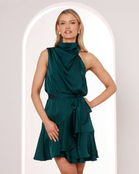 Nadia Cowl Neck Mini Dress