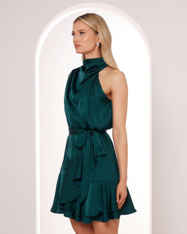 Nadia Cowl Neck Mini Dress