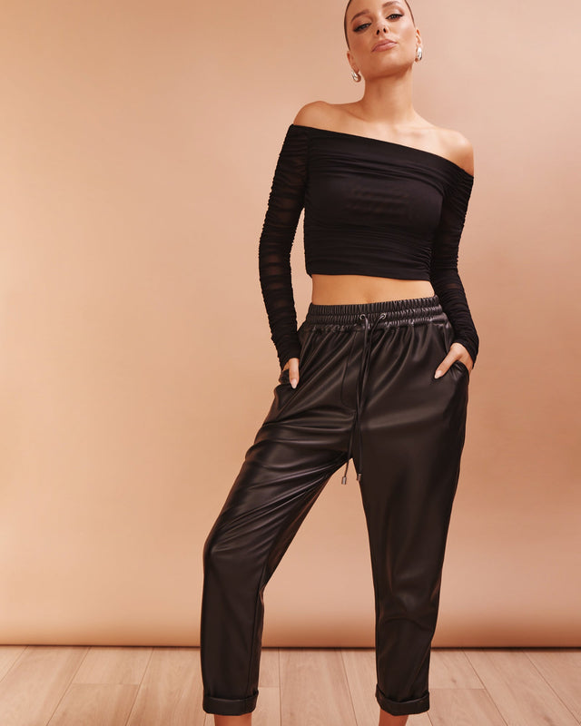 Macy Vegan Leather Pant