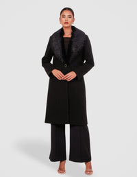 Olsen Fur Collar Coat