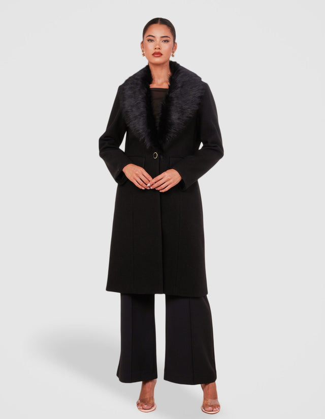 Olsen Fur Collar Coat