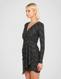 Xiana V-neck Mini Dress